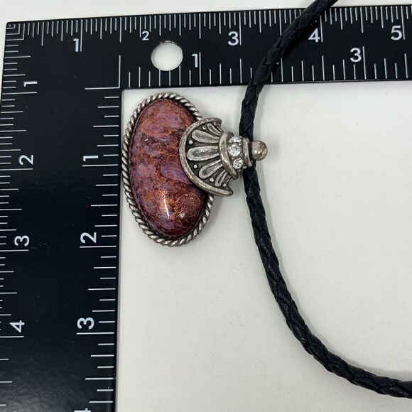 Chico’s necklace on leather cord. - Picture 2 of 6